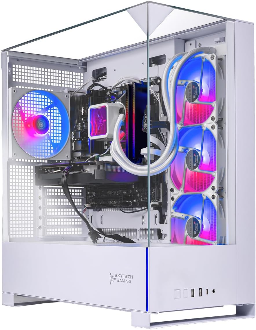 (Amazon Returns ) Gaming PC, AMD Ryzen 7 7700X 4.5GHz, NVIDIA RTX 5070 12GB, 1TB Gen4 NVMe SSD, 32GB DDR5 RAM 6000, 750W Gold PSU, 360 ARGB AIO, Wi-Fi, Win 11, Desktop