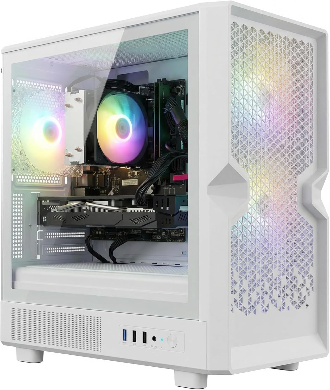 (Amazon Returns ) STGAubron Gaming PC Desktop,Core I7,RX 580 16G,16G RAM,512G SSD
