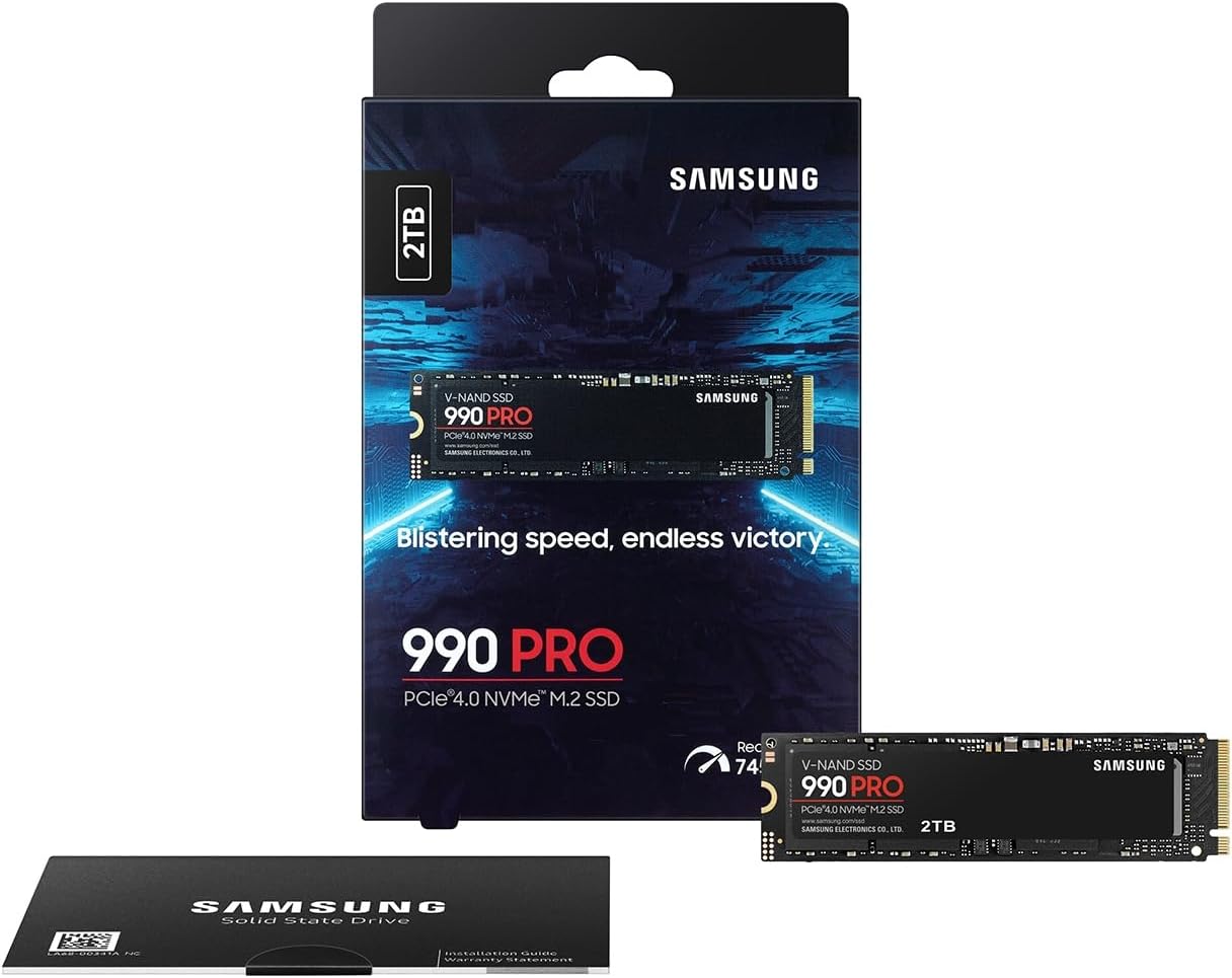 ( Amazon Returns ) Samsung SSD 990 PRO 2TB, PCIe 4.0 M.2 2280, Up to 7,450 MB/s