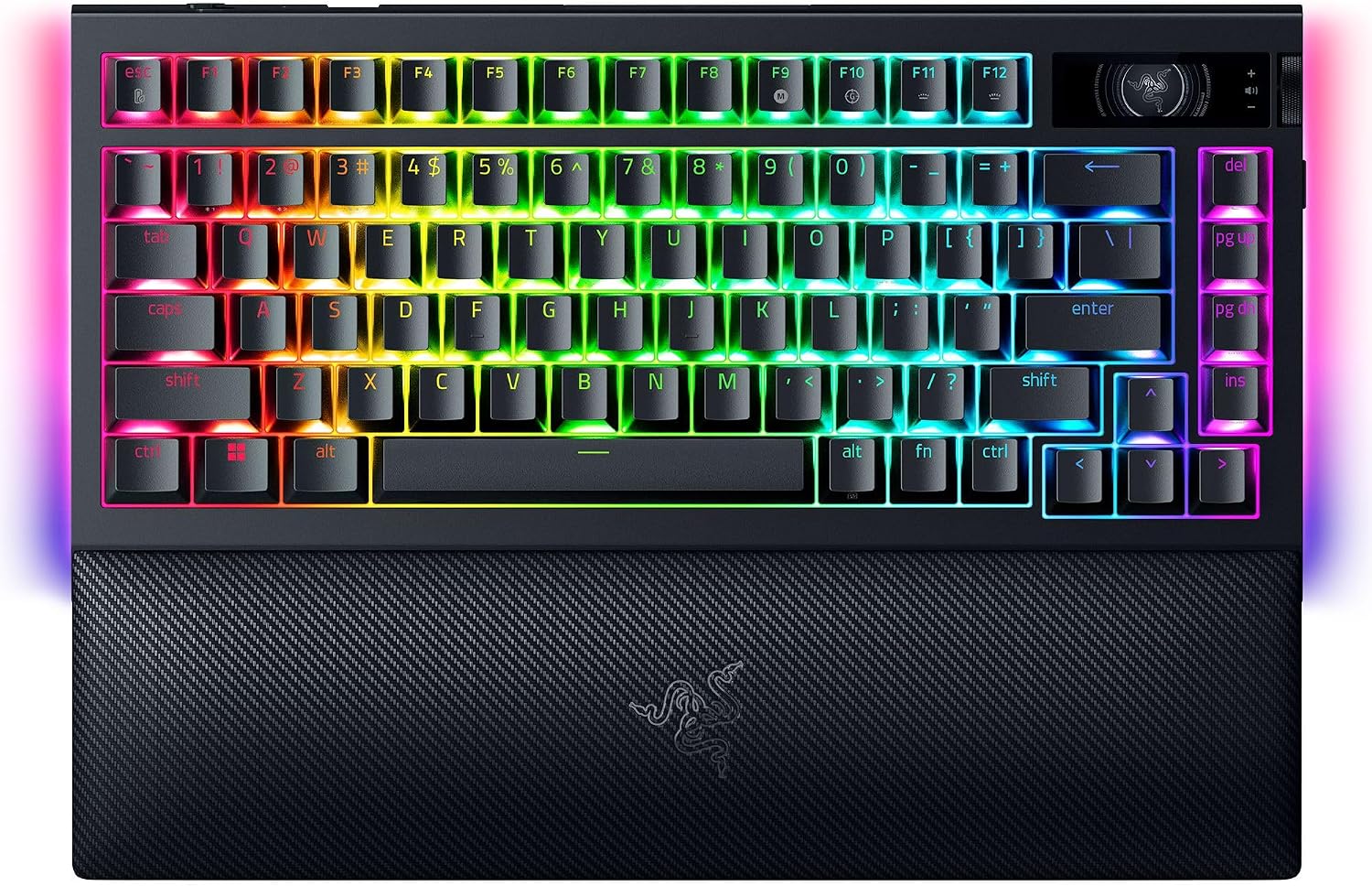 ( Amazon Returns ) Razer BlackWidow V4 Pro 75% Wireless Gaming Keyboard, Orange Switches